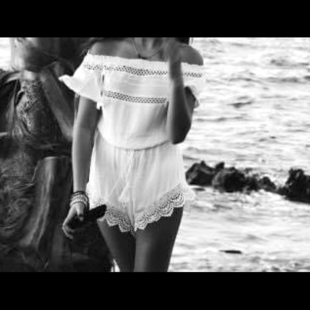 White fox romper